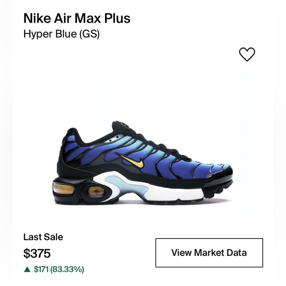 Nike Air Max Plus Hyper Blue 2018 5Y GS - Picture 5 of 6